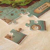 Dad & Me Adventure Map Father's Day Gift ジグソーパズル (側面)