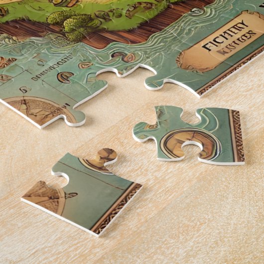 Dad & Me Adventure Map Father's Day Gift ジグソーパズル (側面)