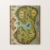 Dad & Me Adventure Map Father's Day Gift ジグソーパズル (縦)