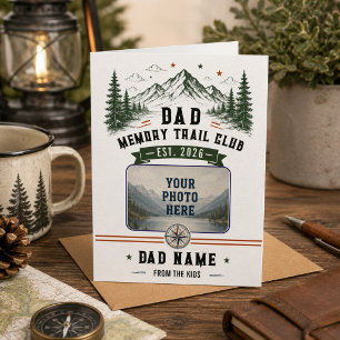 Dad Memory Trail Club 父の日フォト カード