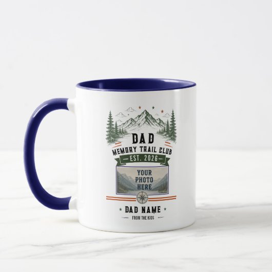 Dad Memory Trail Club | 父の日フォト マグカップ (左)