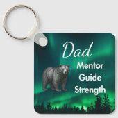 Dad Mentor Guide Strength & Heart Keychain Bear キーホルダー (正面)