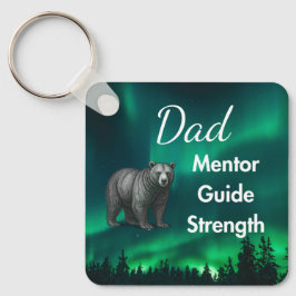 Dad Mentor Guide Strength & Heart Keychain Bear キーホルダー