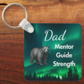 Dad Mentor Guide Strength & Heart Keychain Bear キーホルダー (正面)