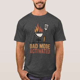 Dad Mode Activated | BBQ King Joke Tシャツ