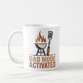 Dad Mode Activated | Fatherhood Humor Design   コーヒーマグカップ (左)