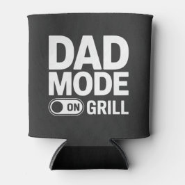 Dad Mode Grill On BBQ Humor 缶クーラー