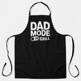 Dad Mode Grill On Funny BBQ Dad Quote エプロン