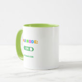 Dad Mode ON Activated 2026  Pregnancy Announcement マグカップ (正面左)