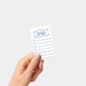 Dad Modern Blue Monogram To Do List バッジ (Handheld)