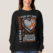 Dad MS Kids Multiple Sclerosis Dad MS Awareness スウェットシャツ (正面)