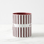 Dad Mug: Custom Striped Kids Names Coffee Cup マグカップ (中央)