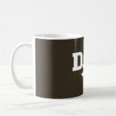 Dad  Mustache Mug Brown and White コーヒーマグカップ (左)