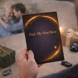 Dad My First Hero Father’s Day Card From Son カード
