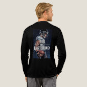 “Dad, My Quarterback for Life” トライブレンドTシャツ (背面全体)
