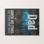 Dad Northern Lights Camping ジグソーパズル (横)