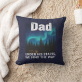 Dad Northern Lights Camping Customizable クッション (ブランケット)
