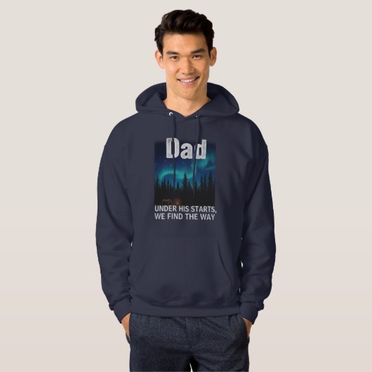 Dad Northern Lights Camping Customizable パーカ (正面フル)