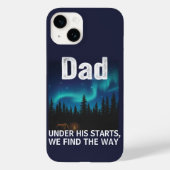 Dad Northern Lights Camping Customizable Case-Mate iPhoneケース (裏面)