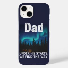 Dad Northern Lights Camping Customizable Case-Mate iPhone 14ケース