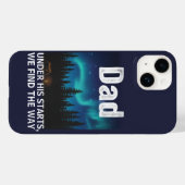 Dad Northern Lights Camping Customizable Case-Mate iPhoneケース (裏面 (横))