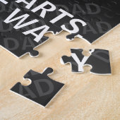 Dad Northern Lights Camping Customizable T-Shirt ジグソーパズル (側面)