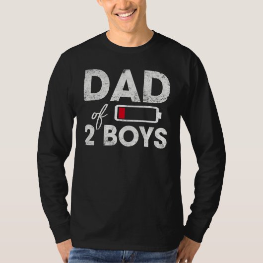 Dad of 2 Boys Funny   from Son Father's Day 2023 V Tシャツ (正面)