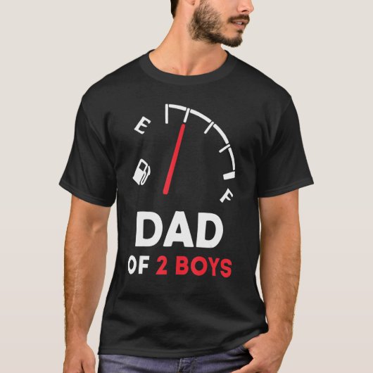Dad of 2 Boys Funny Gift from Son Father's Day 202 Tシャツ (正面)