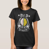Dad Of Ballers  Baseball Softball Dad Father s Day Tシャツ (正面)