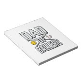 Dad of Ballers Softball and Baseball Vintage Shirt ノートパッド (アングル)
