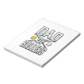 Dad of Ballers Softball and Baseball Vintage Shirt ノートパッド (回転)