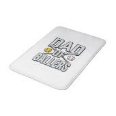 Dad of Ballers Softball and Baseball Vintage Shirt バスマット (アングル)
