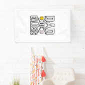 Dad of Ballers Softball and Baseball Vintage Shirt 横断幕 (インサイチュ)