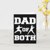 Dad Of Both Funny Karate Sell Dad カード (黄色い花)