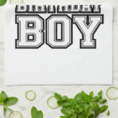 Dad of the Birthday Boy Football Lover Family birt キッチンタオル (折り畳み)