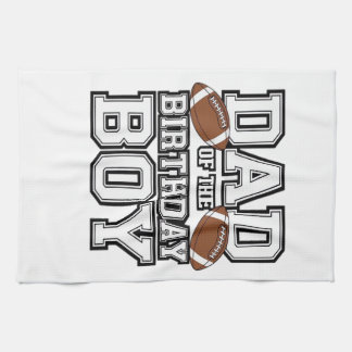 Dad of the Birthday Boy Football Lover Family birt キッチンタオル