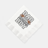 Dad of the Birthday Boy Football Lover Family birt 縁ありランチョンナプキン (角)