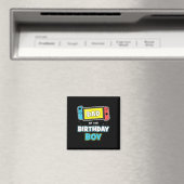 Dad Of The Birthday Boy Funny Birthday Video Game  マグネット (インサイチュ (食洗機))