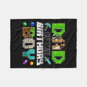 Dad Of The Birthday Boy Funny Gaming Birthday Xel  フリースブランケット (正面(横))