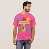Dad Of The Birthday Boy Game Video Gaming Matching Tシャツ (正面フル)