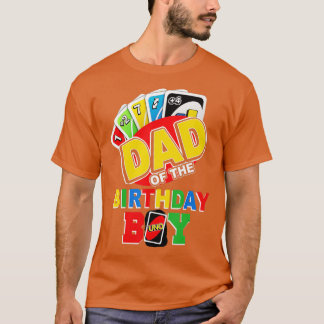Dad of the Birthday Boy  Uno Daddy Papa Father 1st Tシャツ