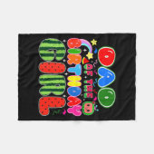 Dad Of The Birthday Girl Melon Family Matching Fun フリースブランケット (正面(横))