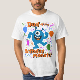 Dad of the Birthday Monster Tシャツ