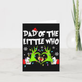 Dad Of The Little Who Funny Christmas Pregnancy An カード (正面)