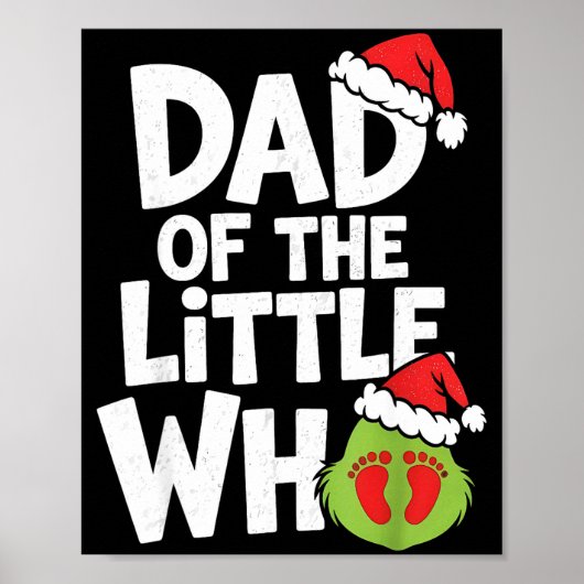 Dad Of The Little Who Funny Christmas Pregnancy An ポスター (正面)