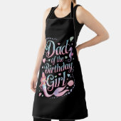 Dad of the Mermaid Birthday Girl エプロン (インサイチュ)