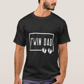 Dad Of Twins 2 Two Children Papa Daddy Father'S Da Tシャツ