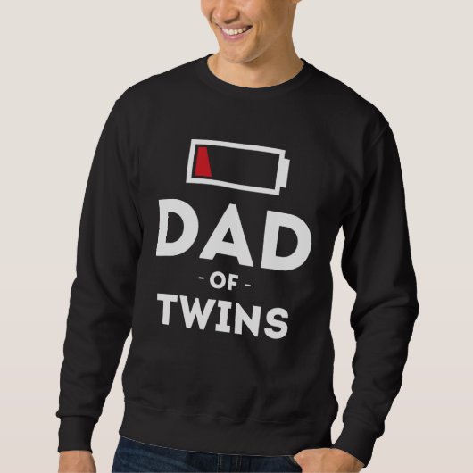 Dad of Twins Clothing for Father Husband Dad Men スウェットシャツ (正面)