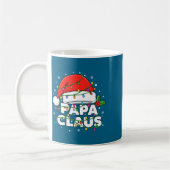 Dad Papa Claus Christmas Lights Family Matching Lo コーヒーマグカップ (左)