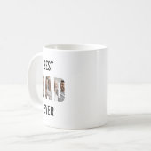 Dad Photo Collage Cutout father's Day Birthday コーヒーマグカップ (正面左)